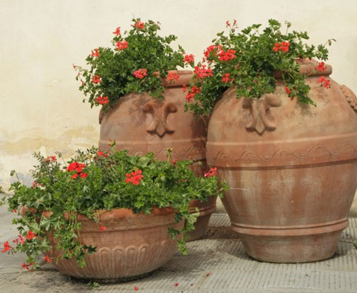 decoracion de jardines vasijas